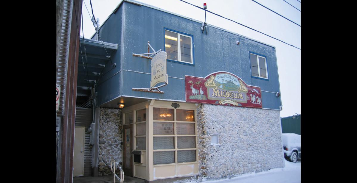 Photo courtesy of Laura Samuelson OLD MUSEUM— The old museum building on Front Street has housed the Carrie M. McLain Memorial Museum and the Kegoayah Kozga Librarty for almost 50 years.