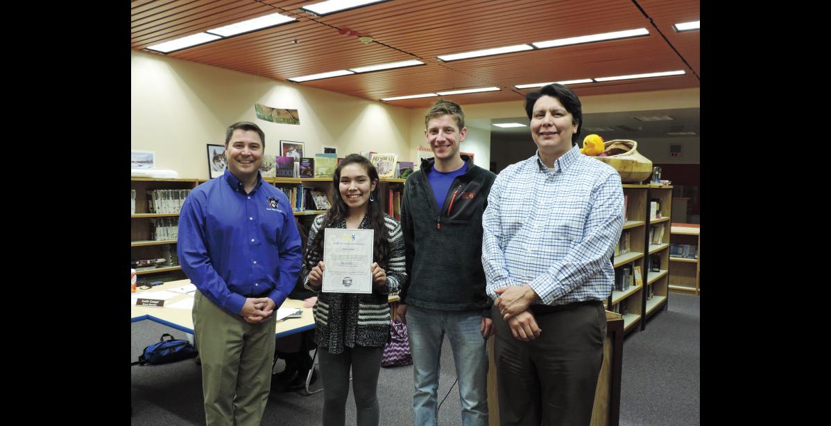 Photo by Amanda Tördal SPIRIT OF YOUTH— Sierra Tucker received the Spirit of Youth Award.