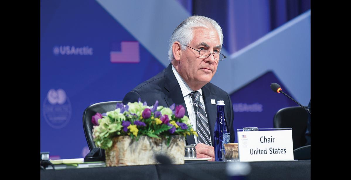 Photo by Arctic Council Secretariat/Linnea Nordstrom ARCTIC COUNCIL—U.S. Secretary of State Rex Tillerson chaired the 10th Ministerial Meeting of the Arctic Council in Fairbanks, which marked the end of the U.S. Chairmanship Program.