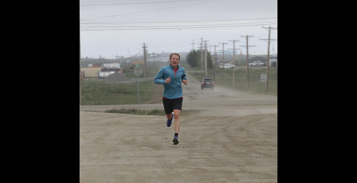 Photo by Diana Haecker Henrik Tördal from Sweden was the fastest runner in last week's Stroke-N-Croak.