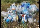 Photo courtesy Austin Ahmasuk HEAPS OF PLASTIC TRASH— An unusual amount of plastic trash has been found washing ashore in the region, from as far north as Shishmnaref to Unalakleet. Most of the labels are in Russian or Korean languages.
