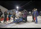 Photo by Megan Gannon RED LANTERN — Rookie musher Jeff Reid arrived in 29th place under the Burled Arch in the wee hours of Saturday morning, bringing the 52nd running of the Iditarod to a close at 2:22 a.m. Reid finished the race in 12 days, 11 hours and 22 minutes.