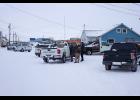 Photo by Nils Hahn AST’s Statewide Drug Enforcement Unit, the Postal Inspection Service and the Nome Police Department were at the scene of the arrest of Joanne Stickel on Fourth Avenue in Nome yesterday.