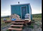 Photo courtesy Tyler Johnson Volunteers completely renovated the Topkok shelter cabin.
