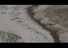Photo courtesy U.S. Coast Guard photo by Air Station Kodiak A Coast Guard C-130 Hercules aircraft forward-looking infrared camera captures an 18-foot boat stuck on Sinuk River near Nome, Alaska, Oct. 29, 2021. The C-130 crew were notified of overdue boaters location and dropped a pump can with survival gear and a radio.