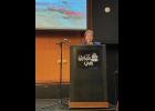 Photo by Julia Lerner Nome Port Director Joy Baker presented information about future port construction during the Alaska Association of Harbormasters and Port Administrators conference in Anchorage last week. She shared details about anticipated costs, expected timelines, and why a deep-water port was necessary in the region.