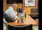 Photo by Diana Haecker FINAL REPORT— NPD Chief Mike Heintzelman delivers the police report at the PSAC meeting.
