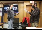 Photo by Diana Haecker OATH OF OFFICE— City Clerk Bryant Hammond swears in new Nome Common Council member Scot Henderson, during the regular Council meeting on Monday, Oct. 11.