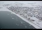 Photo by James Mason OPEN WATER— The sea ice in front of Nome abruptly broke off on March 10 and left open water behind.